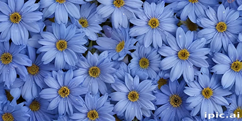 blue flowers background