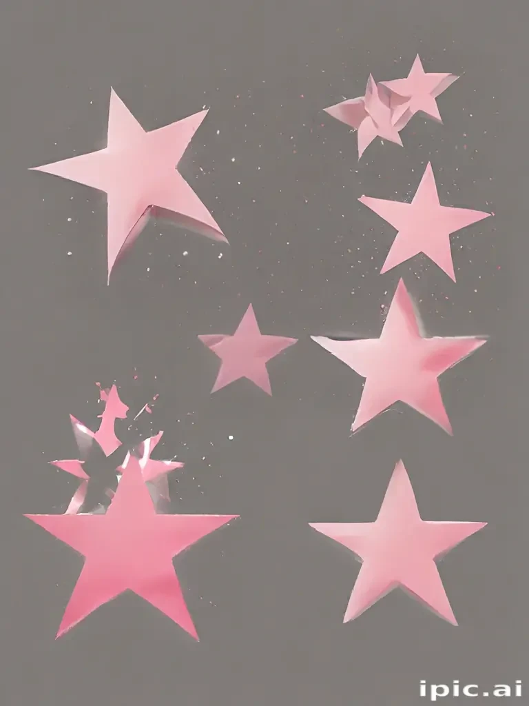 pink stars png