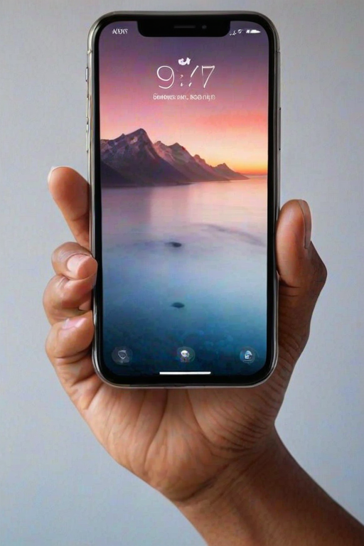 hand holding a phone