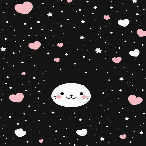 cute backgrounds black