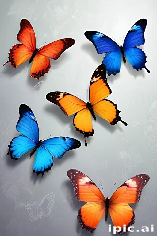 background with butterflies