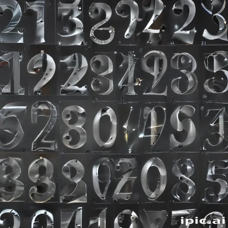 transparent numbers