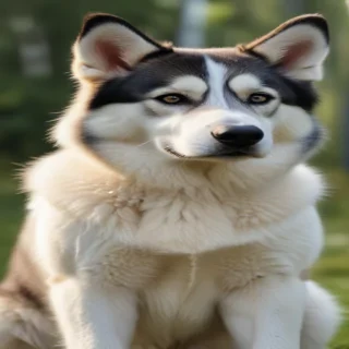 alaskan husky shepherd