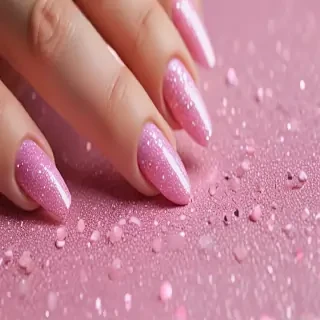 pink glitter aesthetic