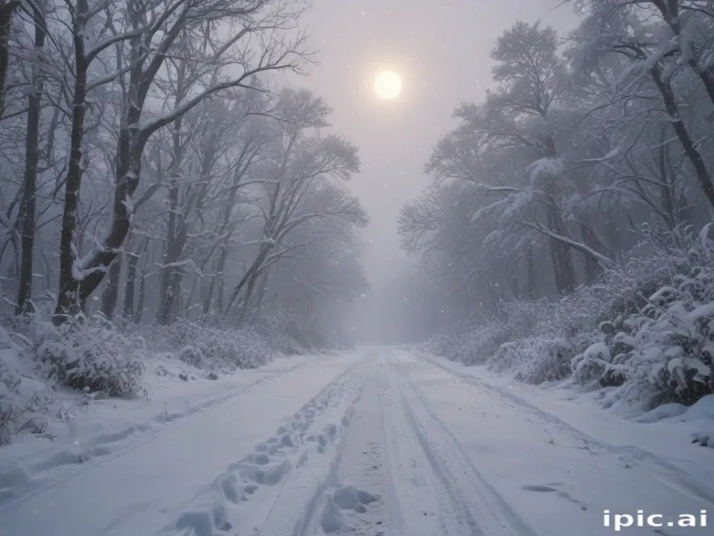 snow falling png