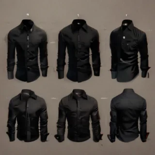 black shirt mockup