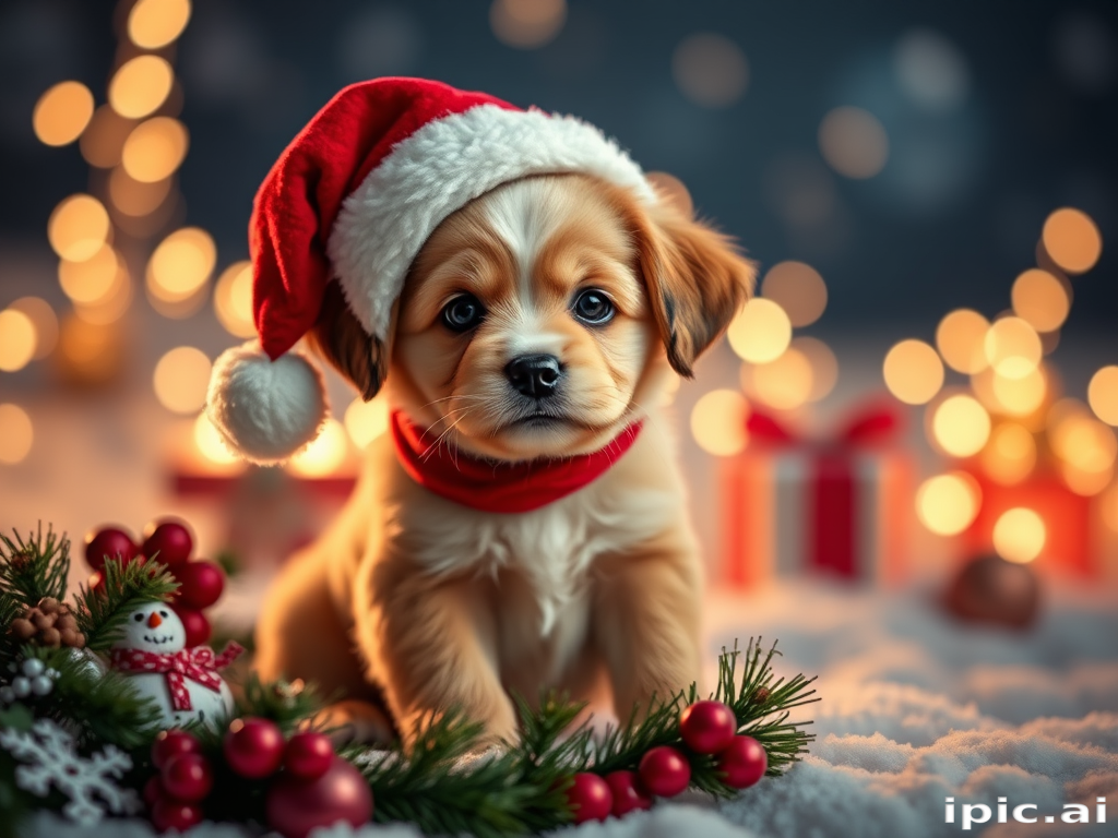 christmas puppy desktop backgrounds