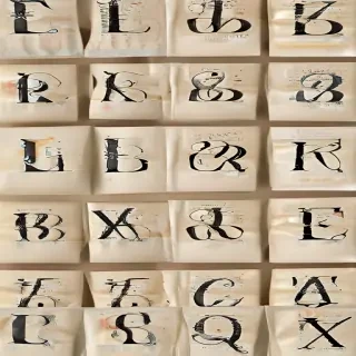 letters as images