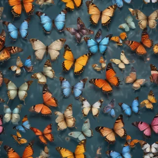 butterflies transparent background