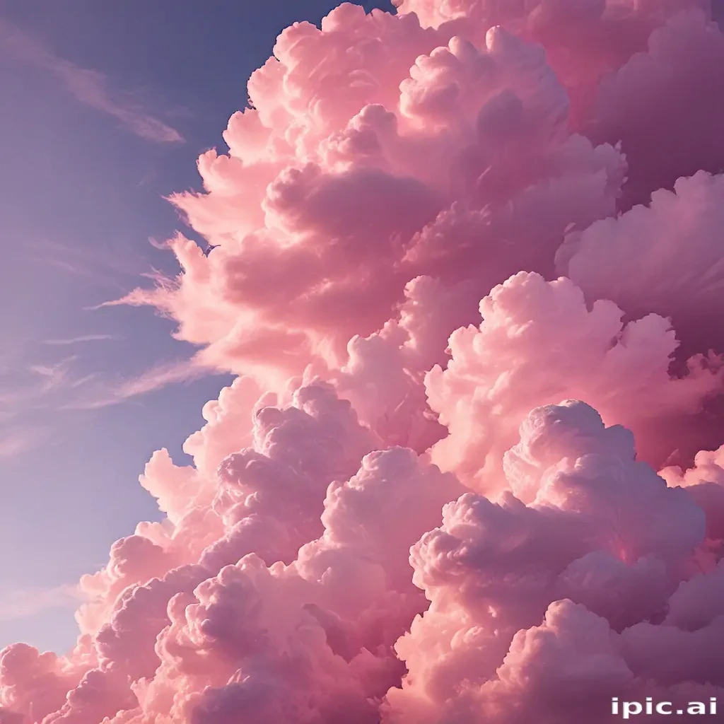 aesthetic pink clouds