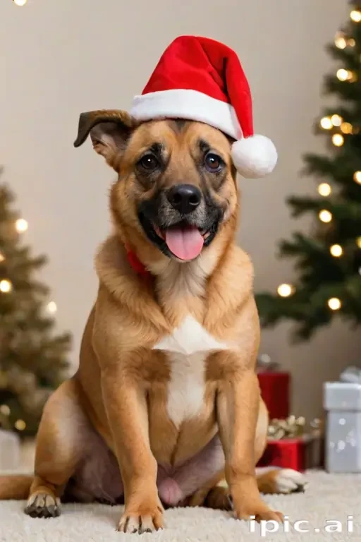 dog christmas photos