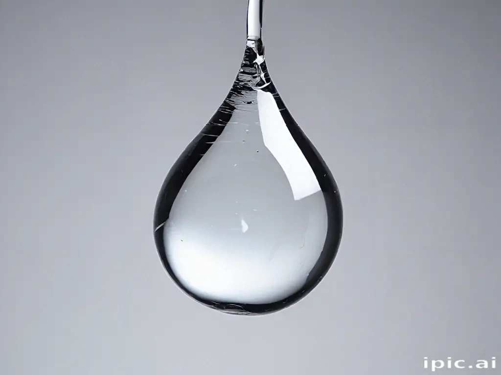 transparent water drop