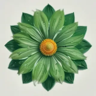 green flower png