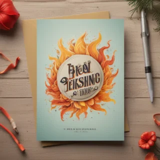 greeting card mockup