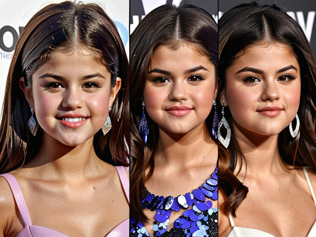 selena gomez then v now