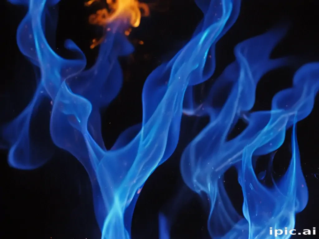blue flame background