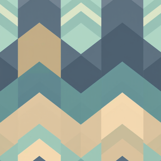 generate a seamless chevron pattern with alternating colors of mint green, navy blue, and beige, using a Canon EOS 5D Mark IV camera, ISO 100, aperture f/8, captured in a top-down view for clarity.