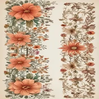 floral borders clipart