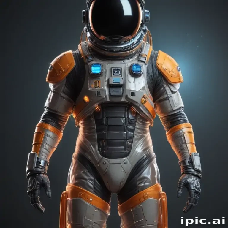 cartoon transparent astronaut suit