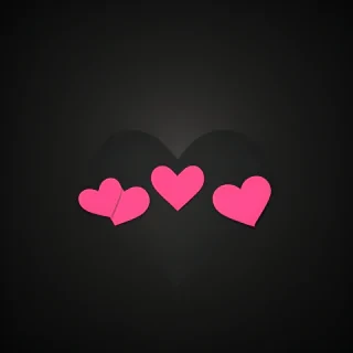 hearts background black
