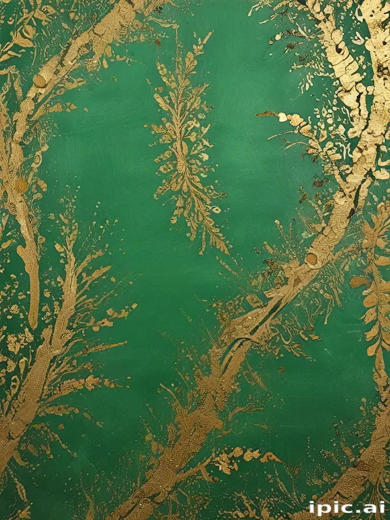 green and gold background