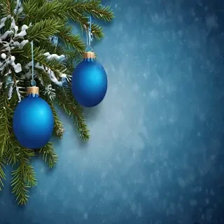blue christmas bg