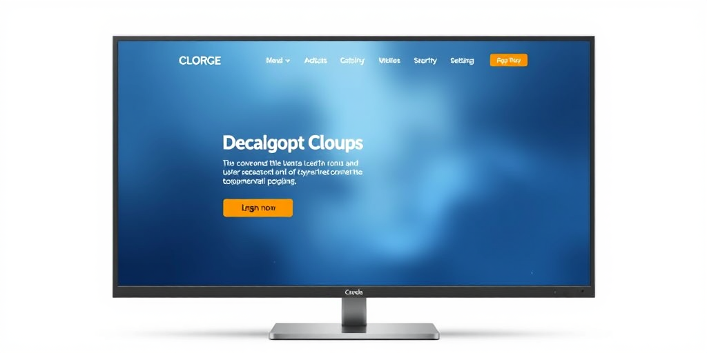 computer website mockup