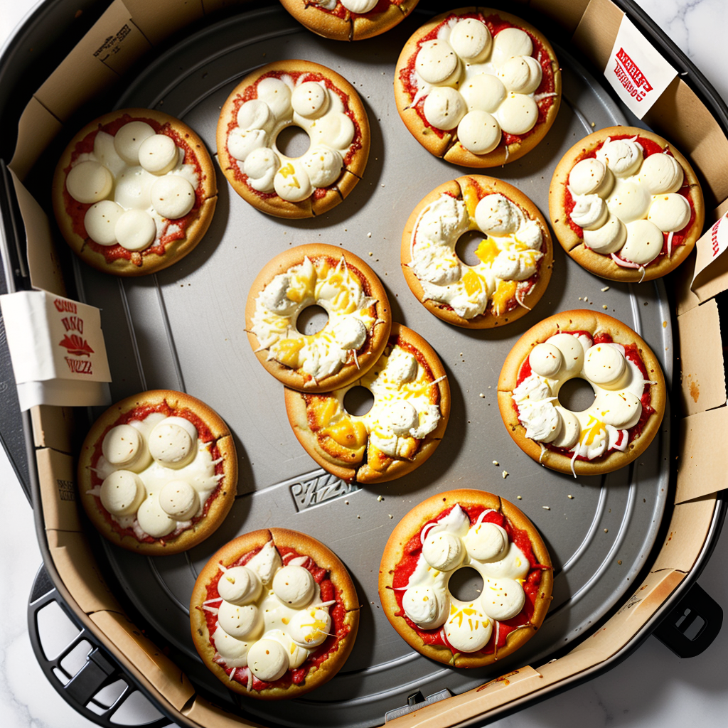 pizza bagels in the air fryer