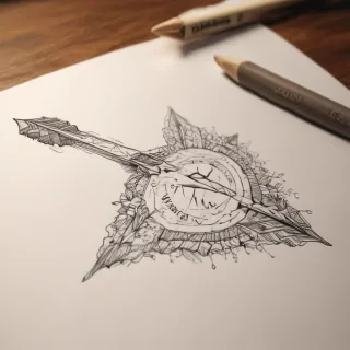 hand drawn arrow