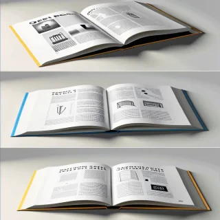 open book mockup