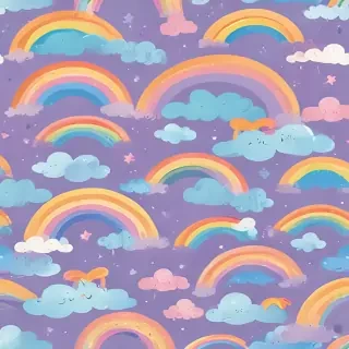 cute rainbow background