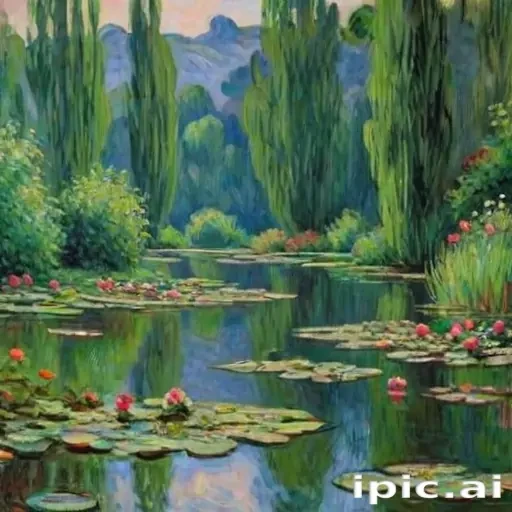 monet painting wallpaper