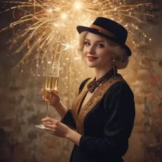 vintage new years images