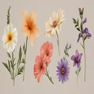 pressed flower png