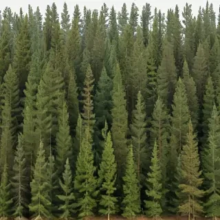 pine trees transparent background