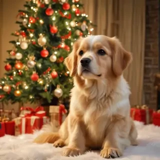 christmas wallpaper dogs