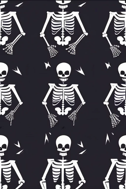 skeleton background