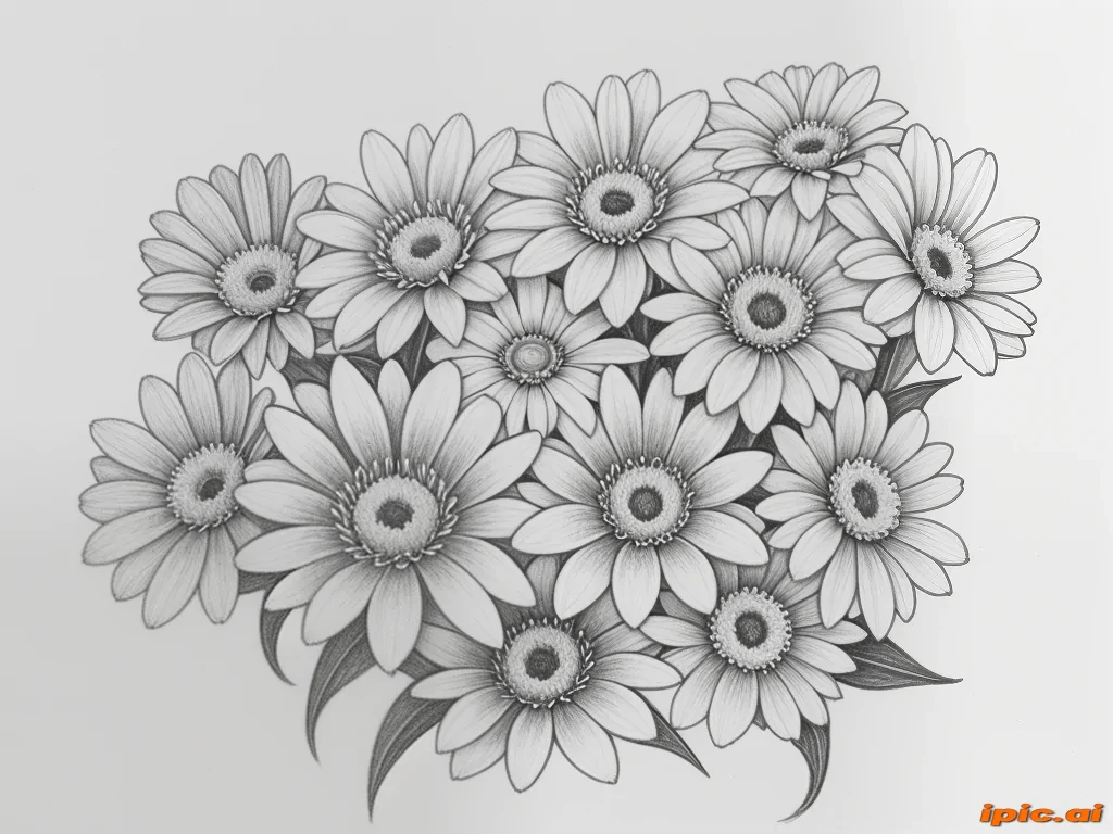 flower drawings pencil