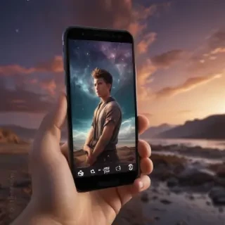 phone in hand png