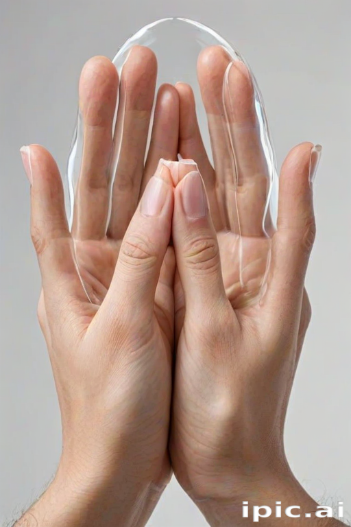 transparent prayer hands