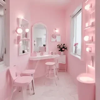 pink and white aesthetic