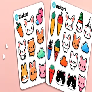 cute stickers transparent