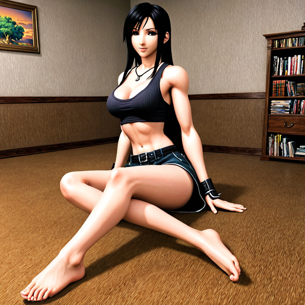 Free Ai Image Generator - High Quality and 100% Unique Images - iPic.Ai tifa  lockhart anime style tickled bare feet