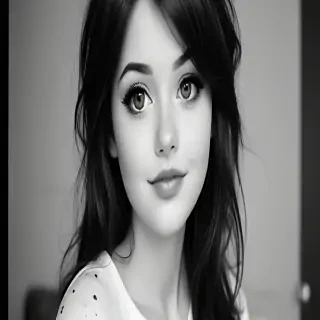 black and white cute