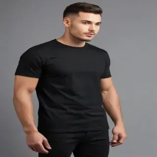 black t shirt mockup