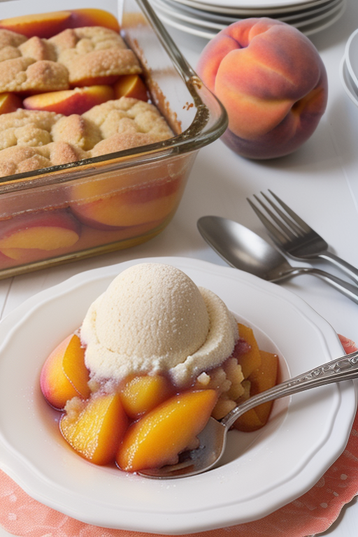 recipe for cake mix peach cobbler