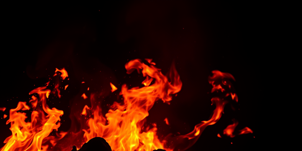 background with fire