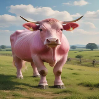 pink cow wallpaper