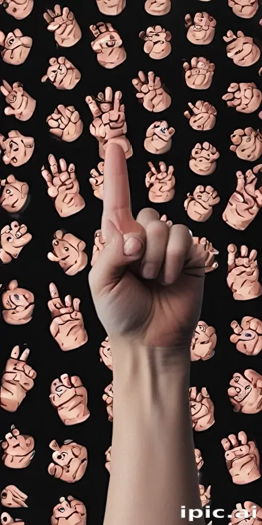middle finger background