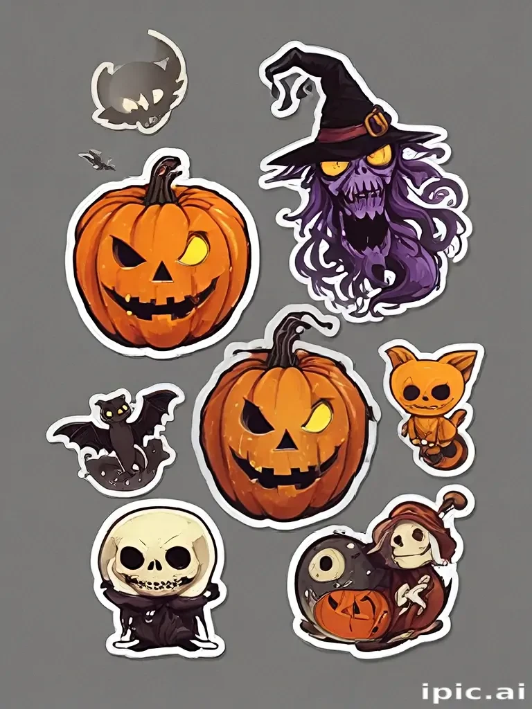 halloween stickers png